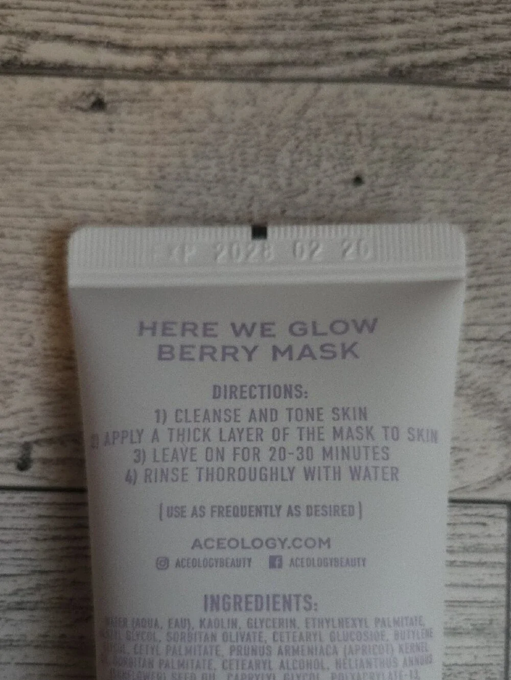 Aceology Here We Glow Berry Mask